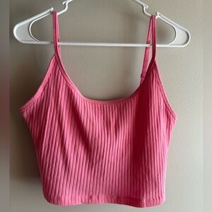 Women’s large old navy crop tank with built in bra